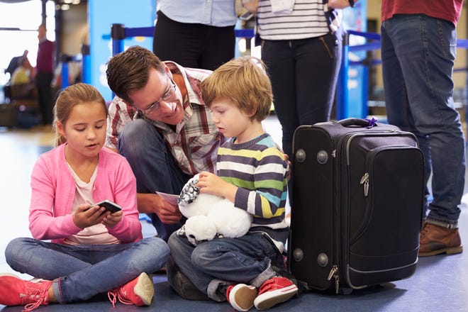 Waiting in airport queues isn't fun for anyone, but it's even harder for families traveling with young children.