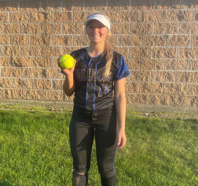Kamryn Troyer of Centreville hit for the cycle on Monday evening.