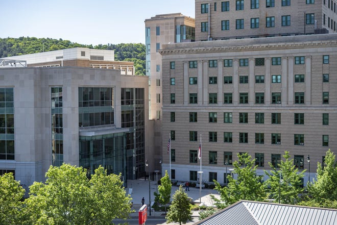 Views of the Buncombe County Courthouse on May 10, 2022.
