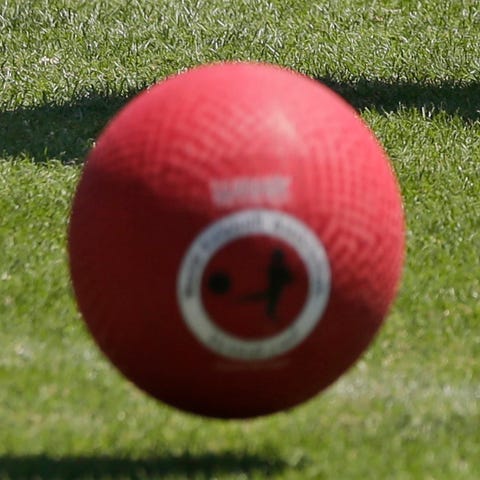 Image of a ball during Carolina Panthers quarterba