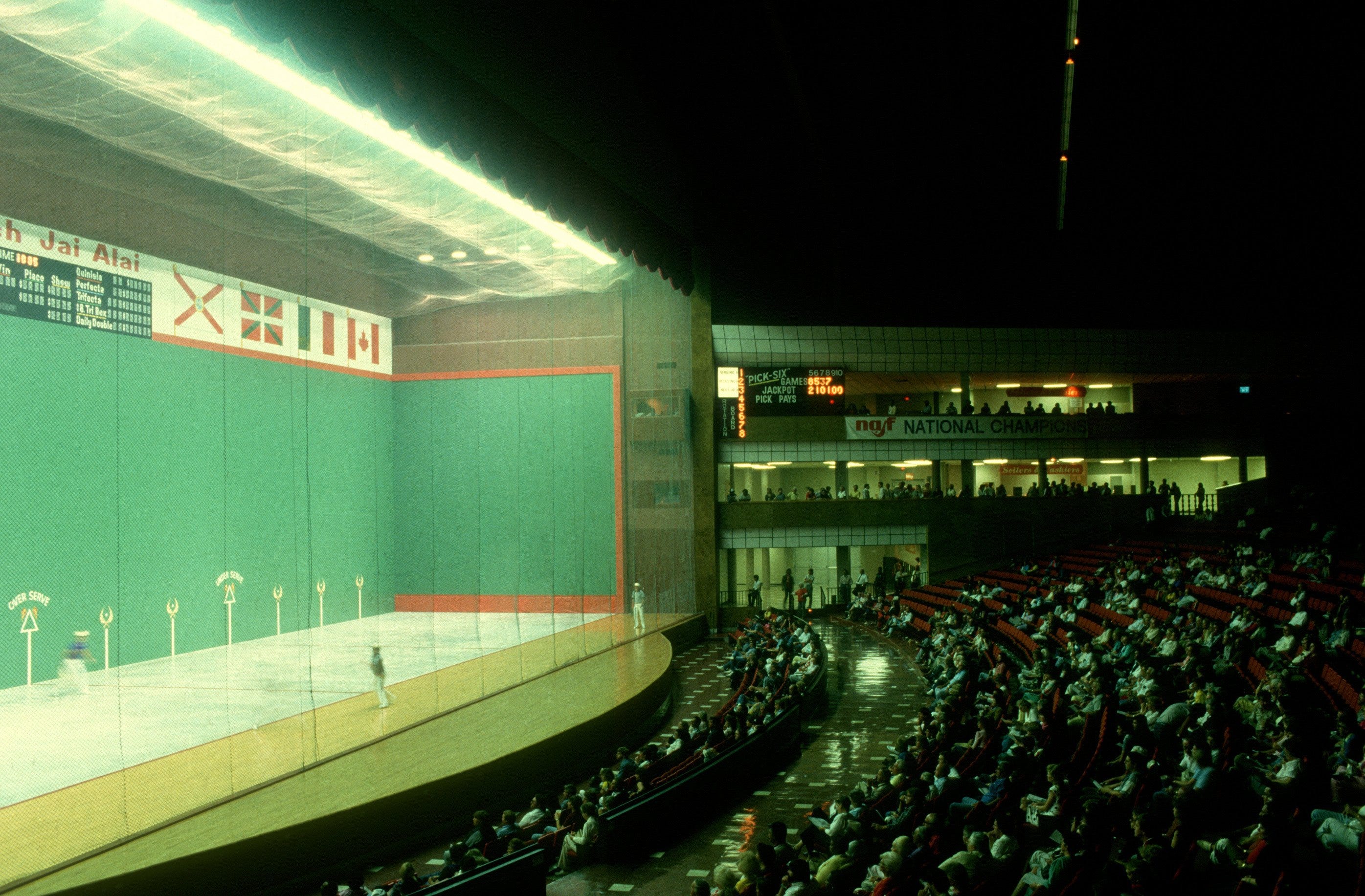 The jai-alai fronton in Mangonia Park in 1985.