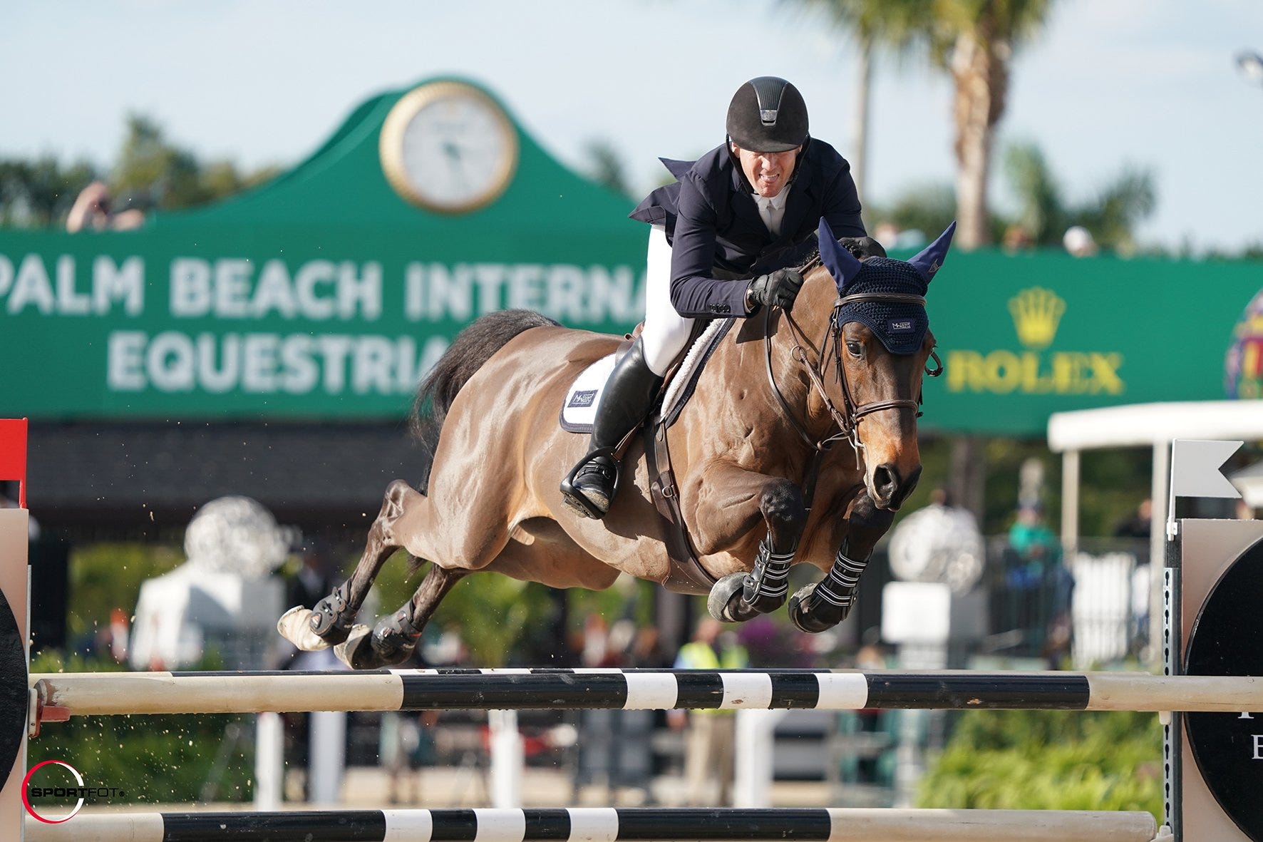 Three-time Olympian McLain Ward and his speedster mount Catoki at the Winter Equestrian Festival at Palm Beach International Equestrian Center in Wellington.