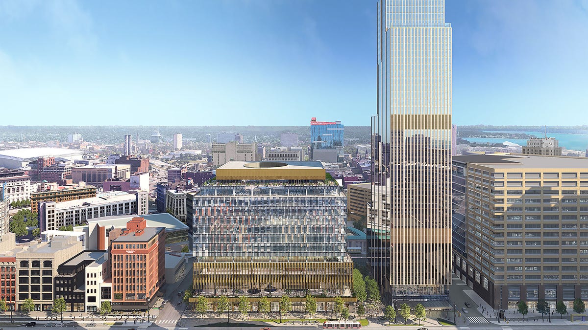 New renderings released for Dan Gilbert's Hudson's site project in