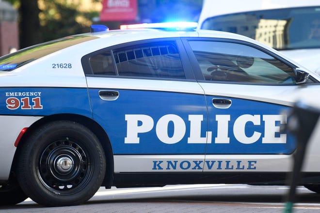 Stock image of Knoxville Police Department KPD Squad Car Cruiser Vehicle Dodge Charger
