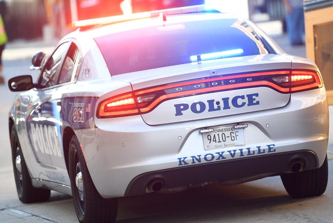 Stock image of Knoxville Police Department KPD Squad Car Cruiser Vehicle Dodge Charger