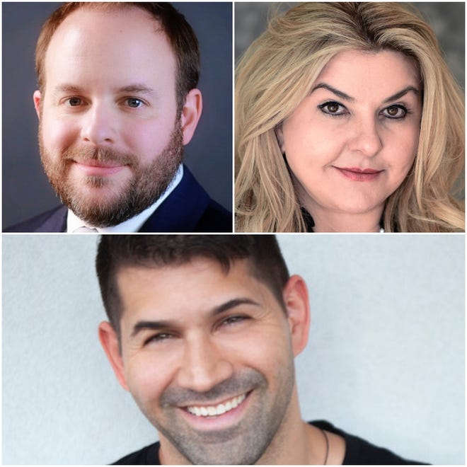 Clockwise from left, Zach Conine, Michele Fiore, and Manny Kess