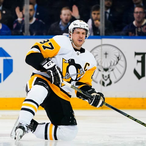 Pittsburgh Penguins captain Sidney Crosby was forc