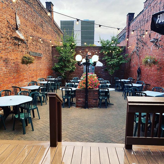 This hidden little haven in the center of The Plymouth Tavern is a mid-summer night's dream. The Plymouth is located at 1109 State St.