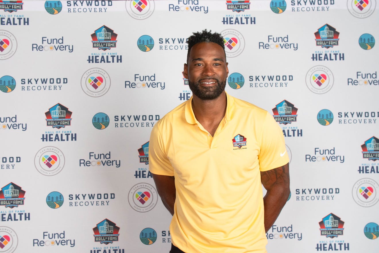 Calvin Johnson at the Walk & Talk of Detroit charity event in Detroit, Michigan on Thursday May 12th 2022. 