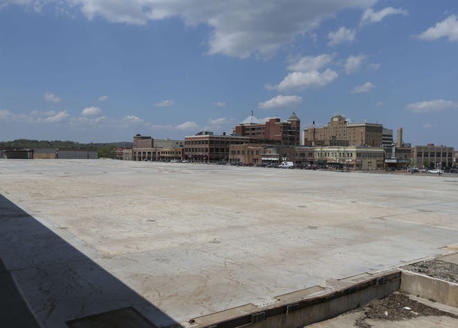 The site of the former Wausau Center mall is seen on Friday, May 13, 2022, in downtown Wausau, Wis.