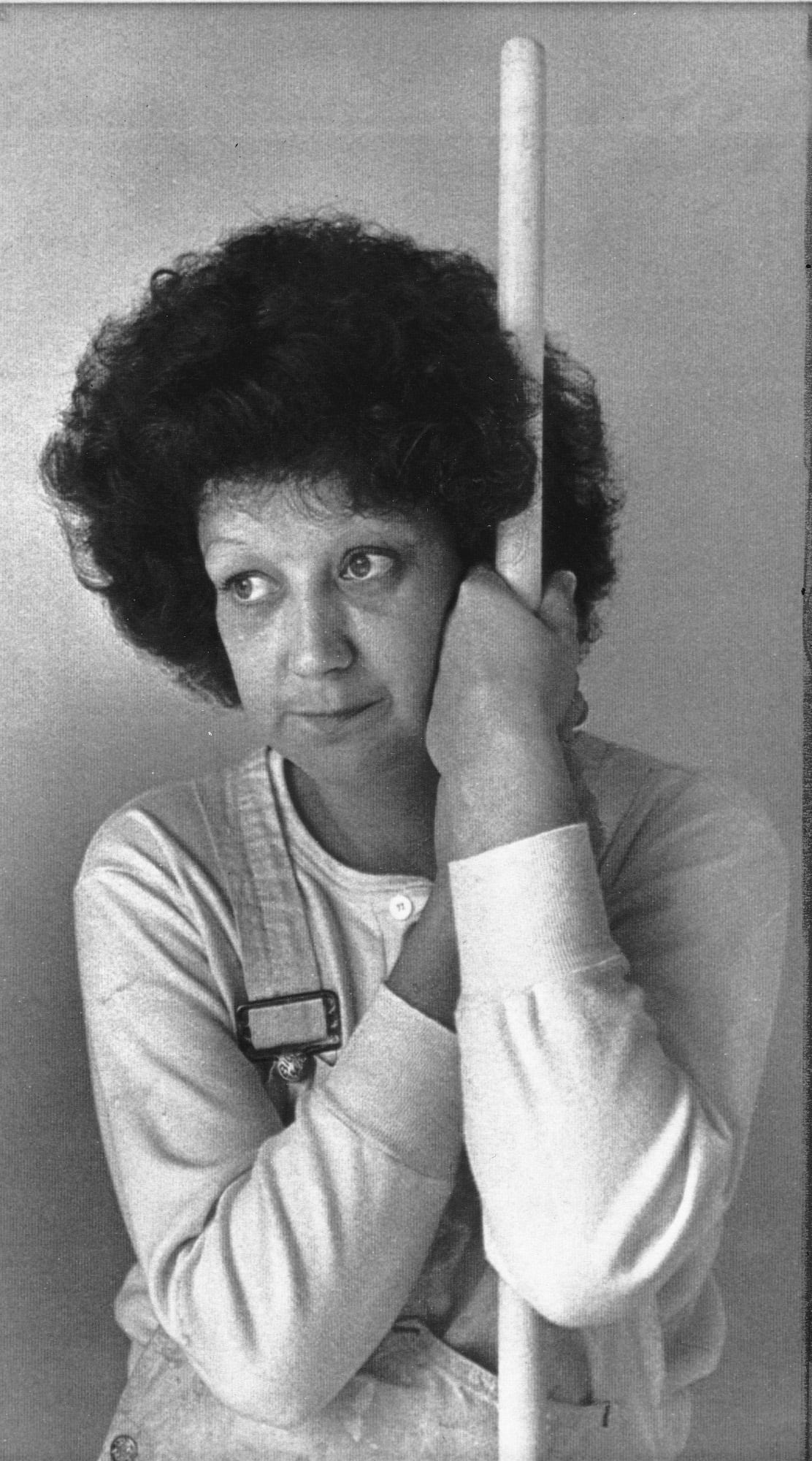 Norma McCorvey took time from her job as a house painter to pose for a photograph in Terrell, Texas, in 1983.