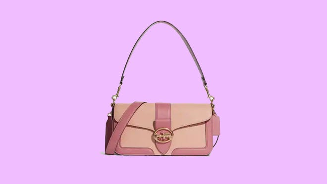 Save $258.70 on the Coach Georgie Shoulder Bag In Colorblock at Coach Outlet right now.