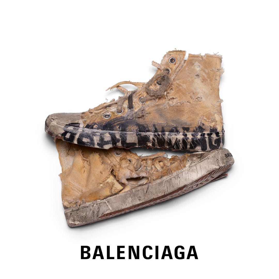 Balenciaga releases $1850 distressed sneaker, social media reacts