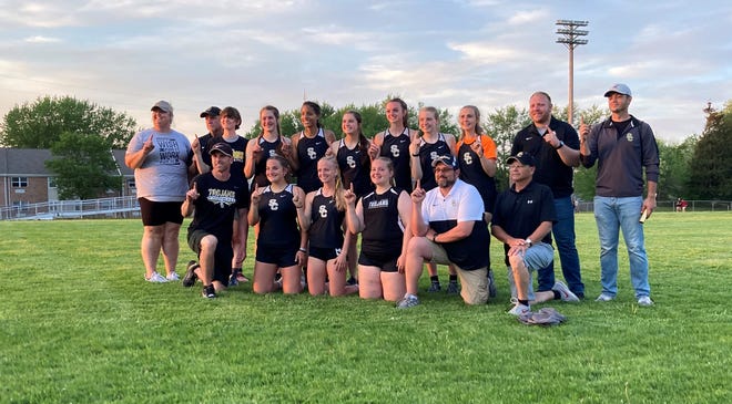 South Central's girls track and field team won its first Firelands Conference team title in program history Friday at New London High School.