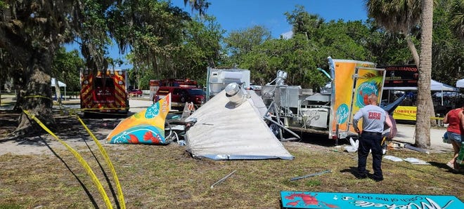 A food truck exploded at the Vero Beach Seafood Festival on May 14, 2022. The woman operating the truck was severely burned.