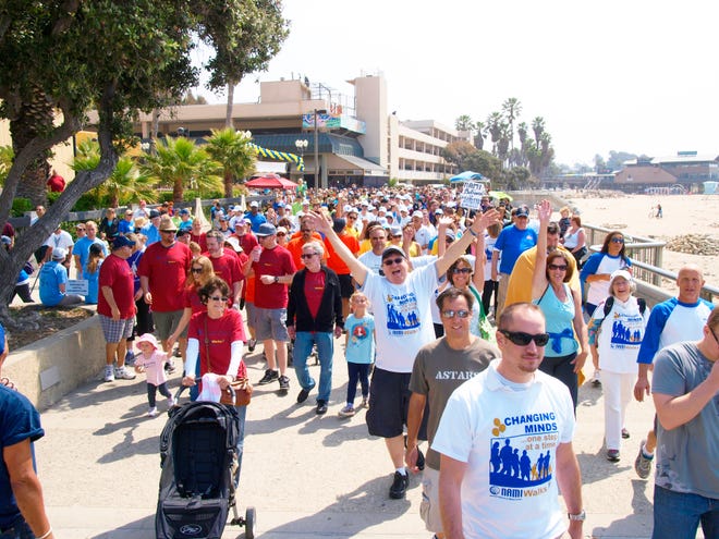 Participants in the 2013 NAMIWalks Your Way fundraiser walk along Ventura's coastline. This year's event will be hosted on Saturday in Port Hueneme.