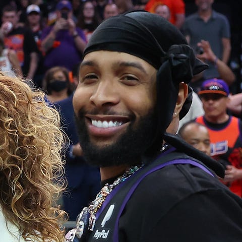 Odell Beckham Jr. attends Game 2 of the Western Co