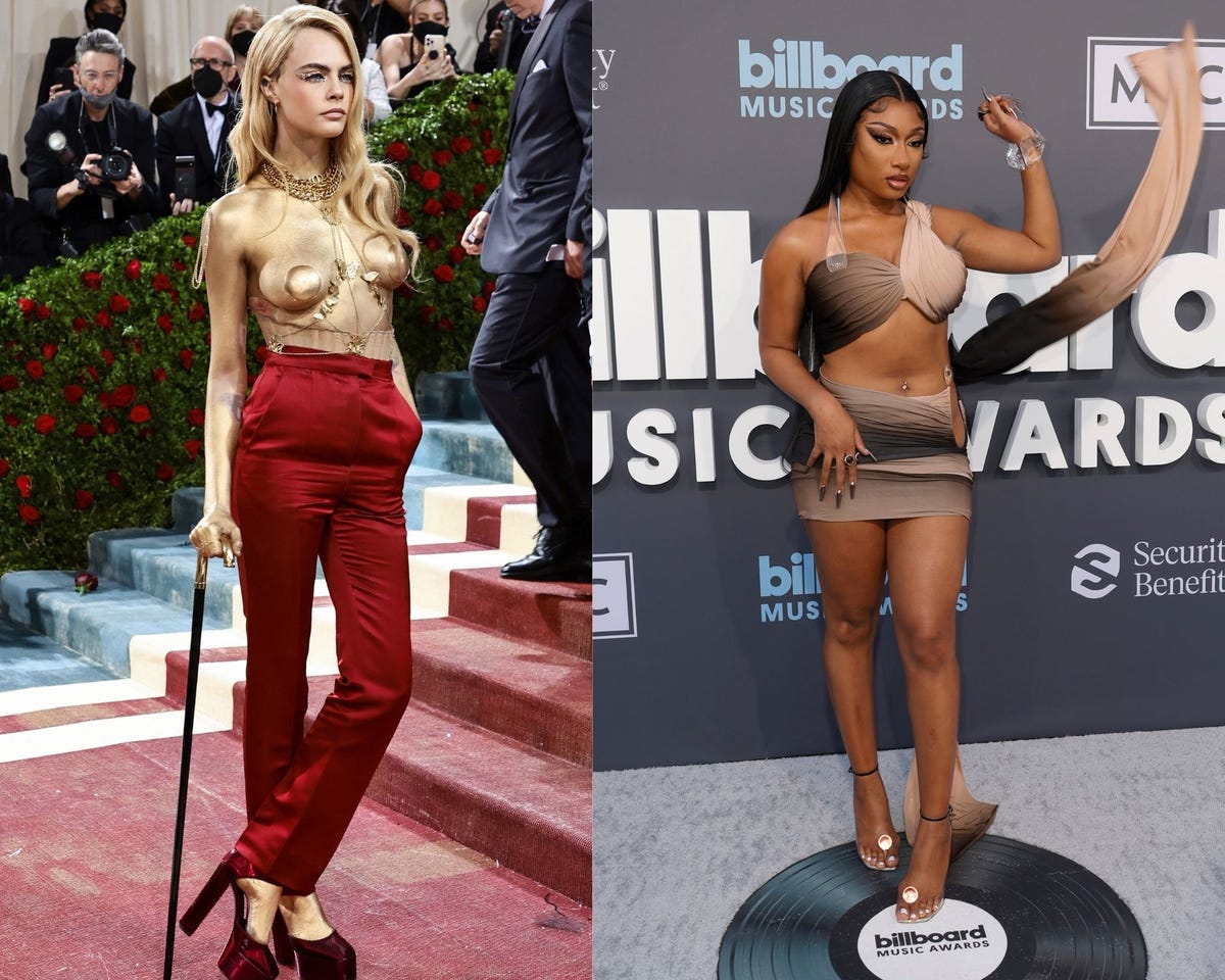 Cara Delevingne fangirling over Megan Thee Stallion at Billboard Music Awards has fans puzzled