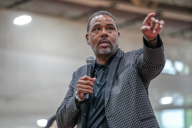 Ed Cooley, shown during a Providence event earlier this year, has agreed to a contract extension as men's basketball coach at Providence College after guiding his Friars to the Sweet 16 round of the NCAA tournament last season.
