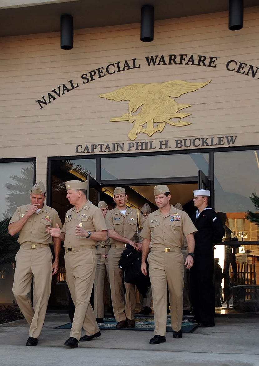 The Phil H. Bucklew Center for Naval Special Warfare was dedicated at the Navy's amphibious base in Coronado, Calif. in 1987. 



