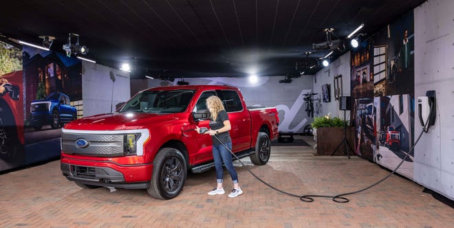 The 2022 Ford F-150 Lightning pickup can be managed by the cloud to charge at cheap, off-peak rates - then power a house at peak rates with the cheaper, stored electricity.