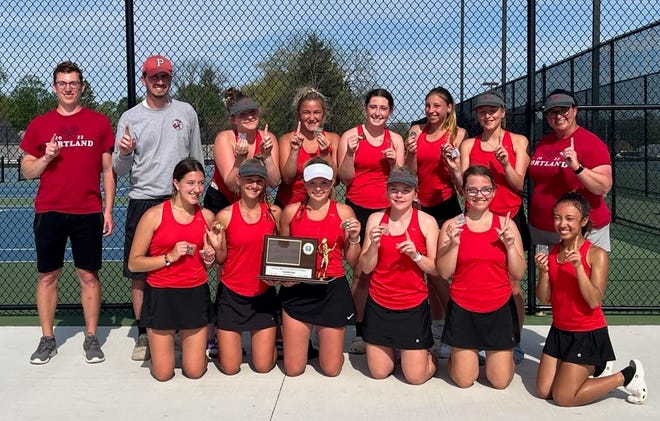 The Portland girls tennis team claimed a conference championship.