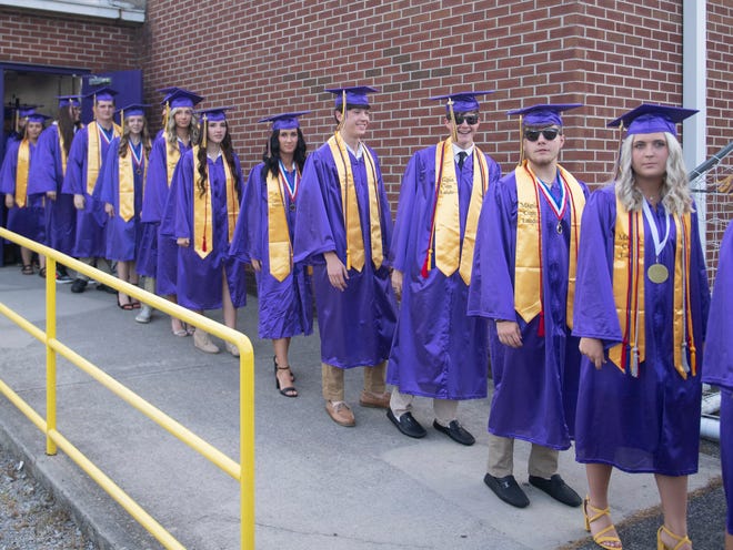 Scenes from Oliver Springs High School's Class of 2022 graduation ceremony in Oliver Springs, Tenn. on Tuesday, May 17, 2022. 