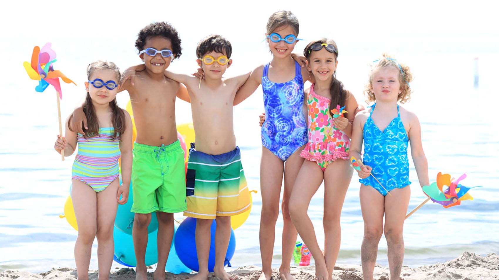 Kids в море