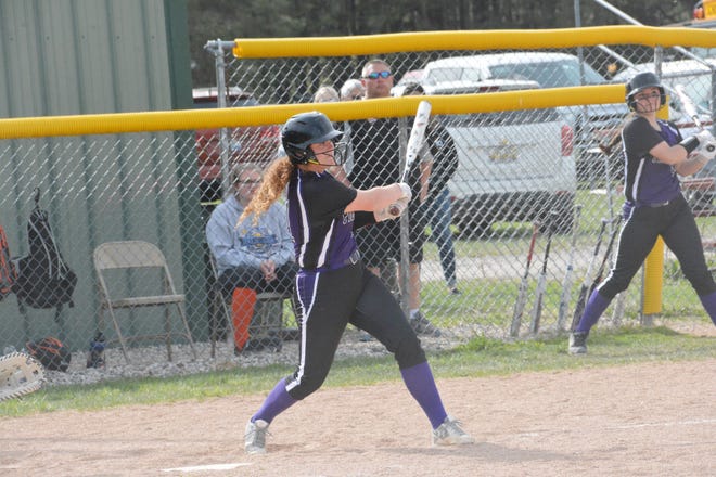 Chloe May of Pickford went 3-for-5 in the series opener against Rudyard Thursday. The teams split a Straits Area Conference doubleheader.