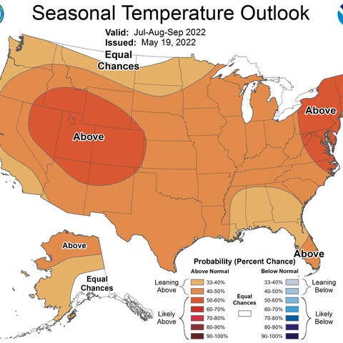 The summer season outlook from the National Oceani