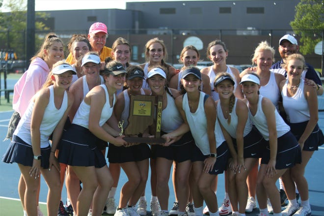 Delta girls tennis won its 30th sectional title in program history at Delta High School on Friday, May 20, 2022.