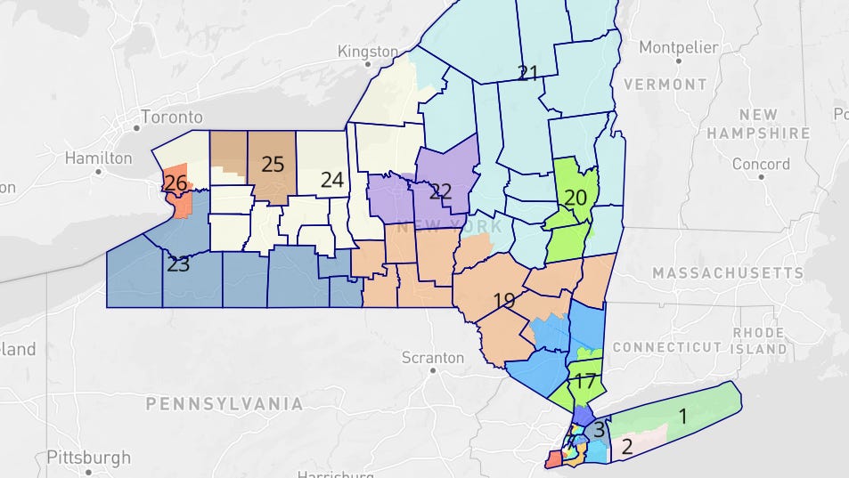 New York State Senate District Map 2024 Cybill Shanna