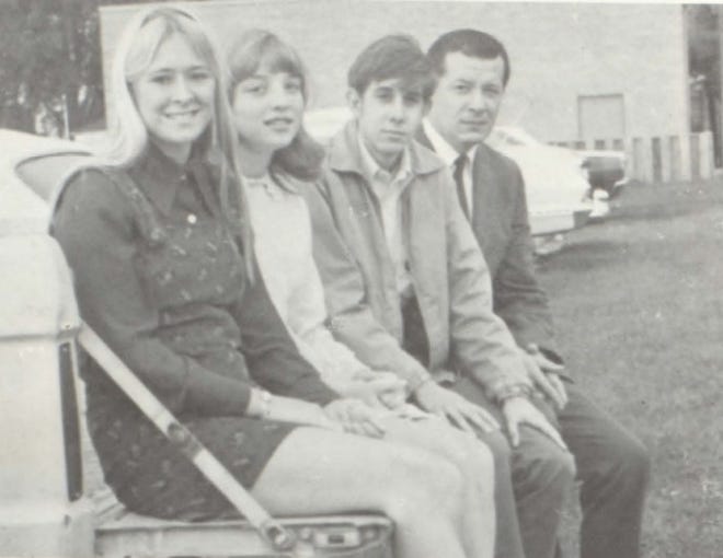 Picture of the Past is from the 1970 Lincoln Community High School yearbook. It shows students who served as class officers for the class of 1971. From left is S. Rodriquez, vice president, J. Schrader, secretary and treasurer and M. Marsh, president along with their advisor Mr. York.