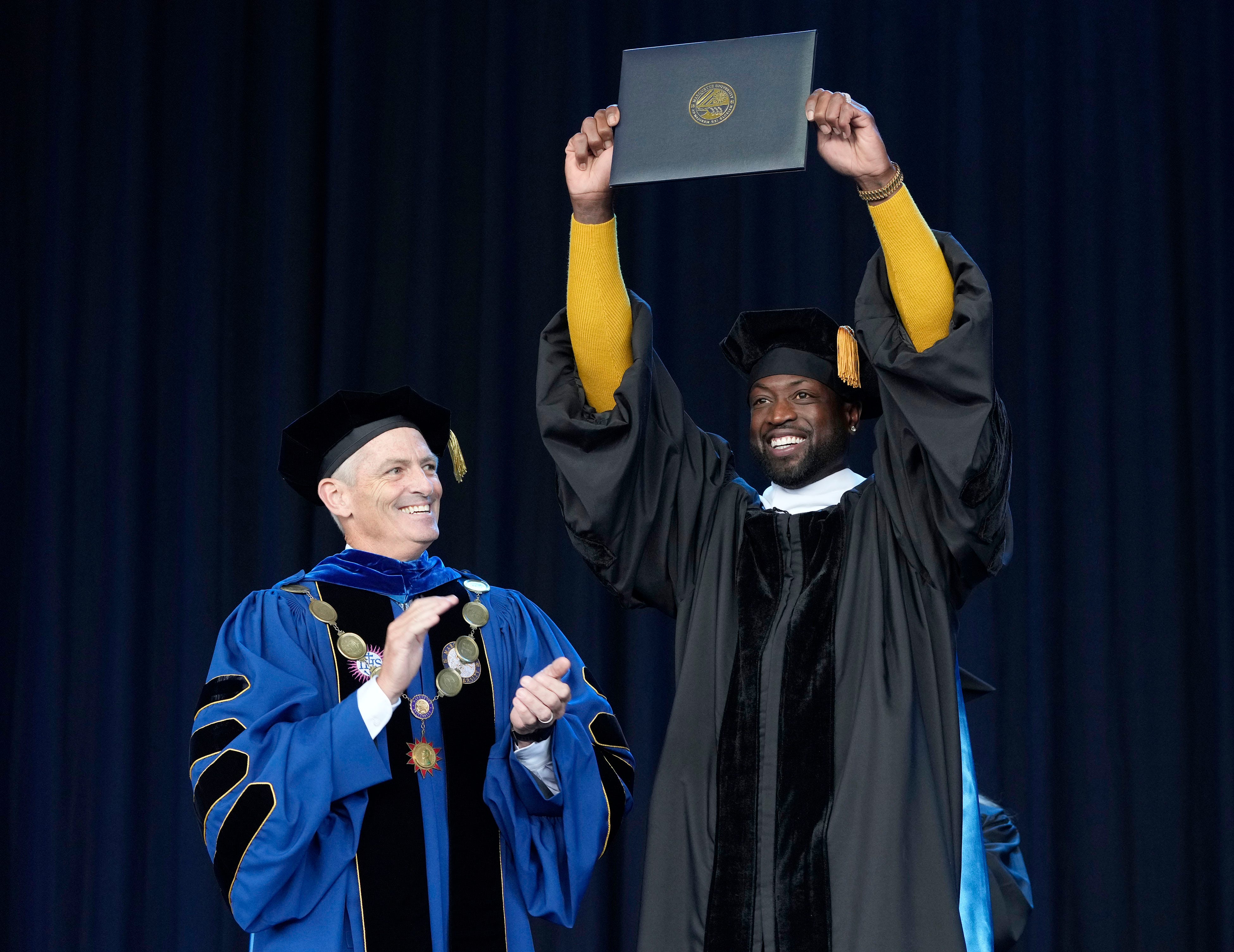 Marquette University alumnus Dwyane Wade receives honorary doctorate