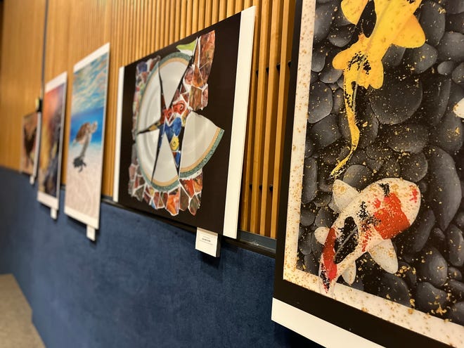 High school students from various Gaston County schools participated in an art show hosted by the city of Gastonia. The winner's art will be displayed at the walls of the Schiele Museum in June for a year.