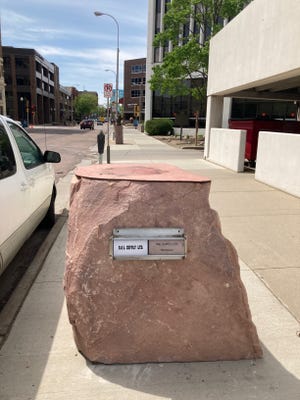 A sculpture was taken off display in Sioux Falls after it was damaged over the weekend.