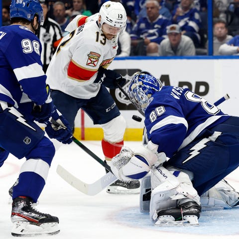 Tampa Bay Lightning goaltender Andrei Vasilevskiy 