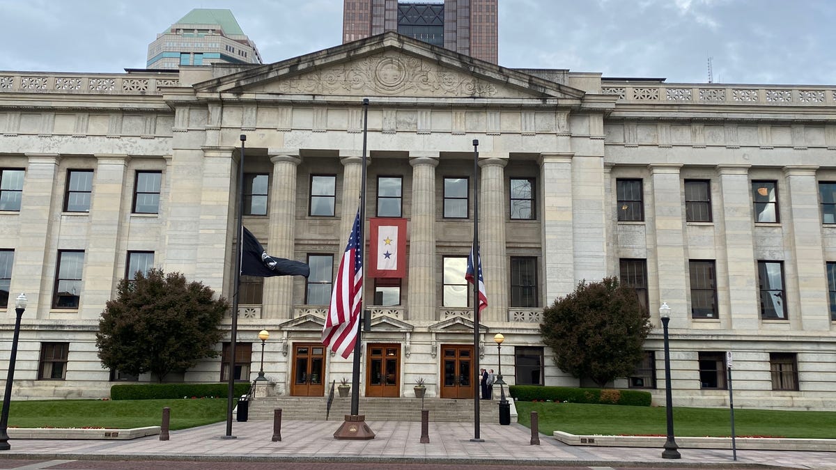 Why are flags in Ohio flying at half-staff? American flag lowered most of May. Here’s why Why are flags in Ohio flying at half-staff? American flag lowered most of May. Here’s why