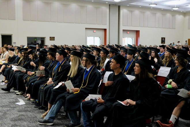 Madison Early College High School celebrated 64 students' graduation during a May 20 ceremony at A-B Tech's main campus in Asheville.