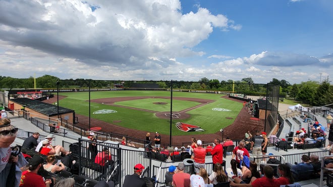 The second game of the Mid-American Conference Tournament at Ball Diamond at First Merchants Ballpark Complex was postponed due to inclement weather. The Ball State-Ohio game is set to resume at 10 a.m. Thursday, May 26 with games three and four to follow.