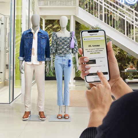 A view of the Amazon Style store.