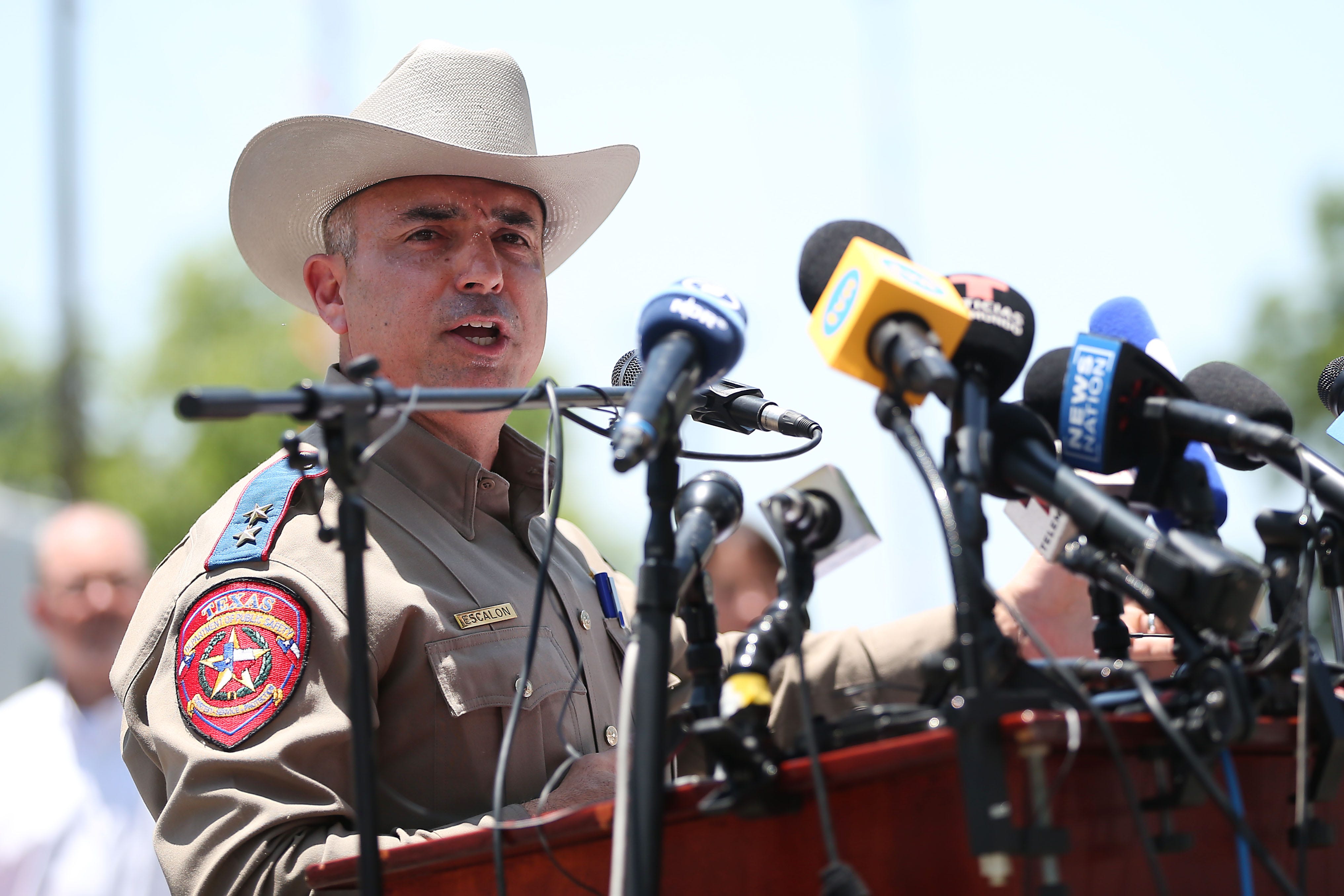 Texas Department of Public Safety official Victor Escalon speaks at a press briefing Thursday May, 26, 2022, in Uvalde. At least 19 students and two adults died in a shooting at a Robb elementary school Tuesday, marking the deadliest school shooting in the state's history.