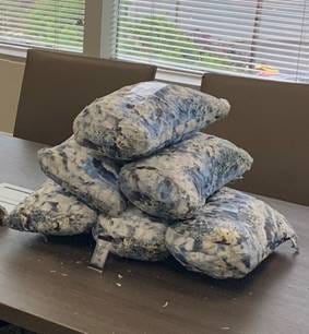 The Texas Department of Public Safety Texas Highway Patrol Canine unit seized more than 48 pounds of suspected methamphetamine from a bus Tuesday.
