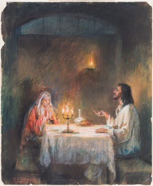 "Christ at the Home of Mary" (c. 1905), by Henry Ossawa Tanner.