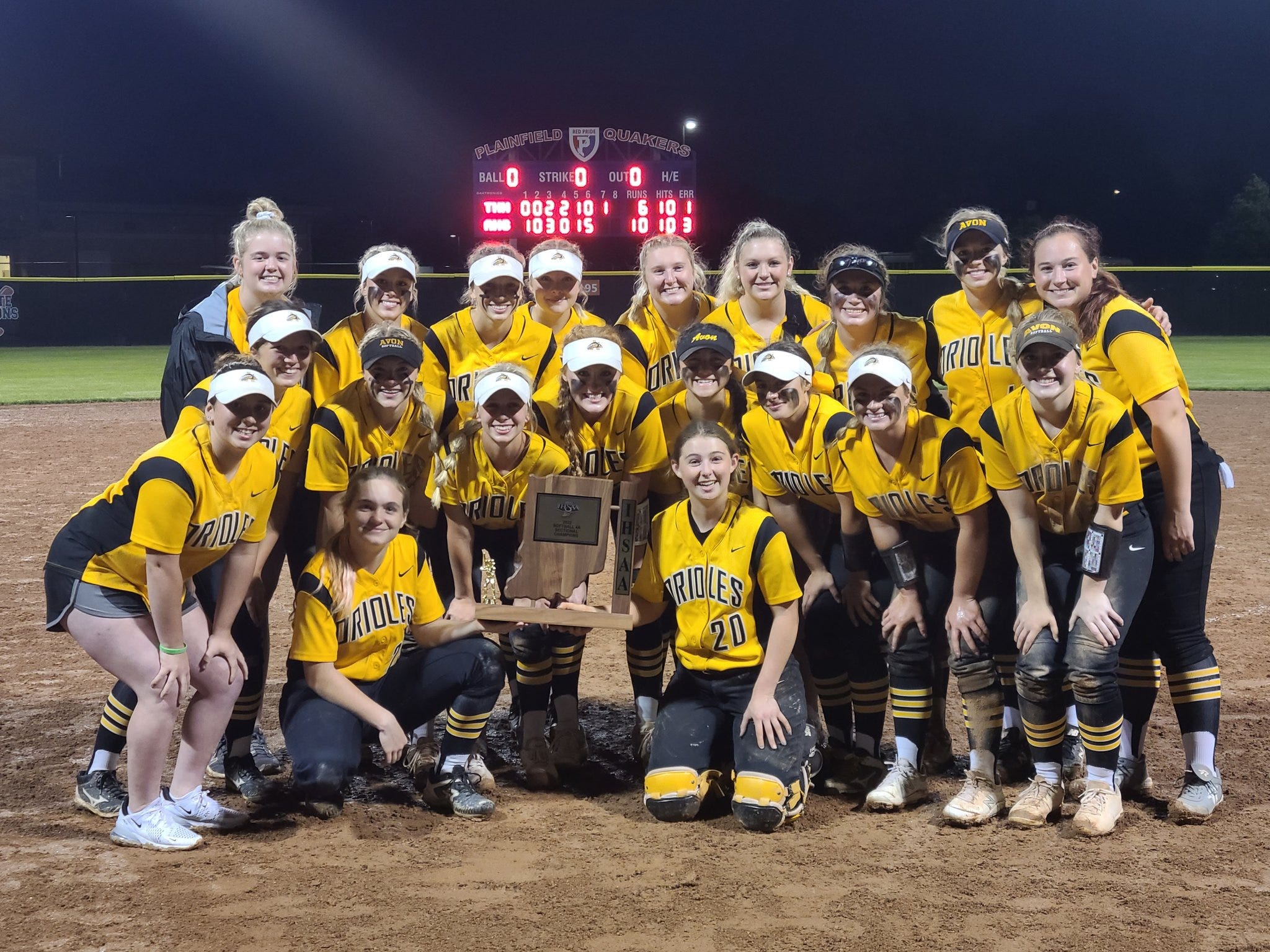Indiana softball Avon tops Terre Haute North for IHSAA sectional title