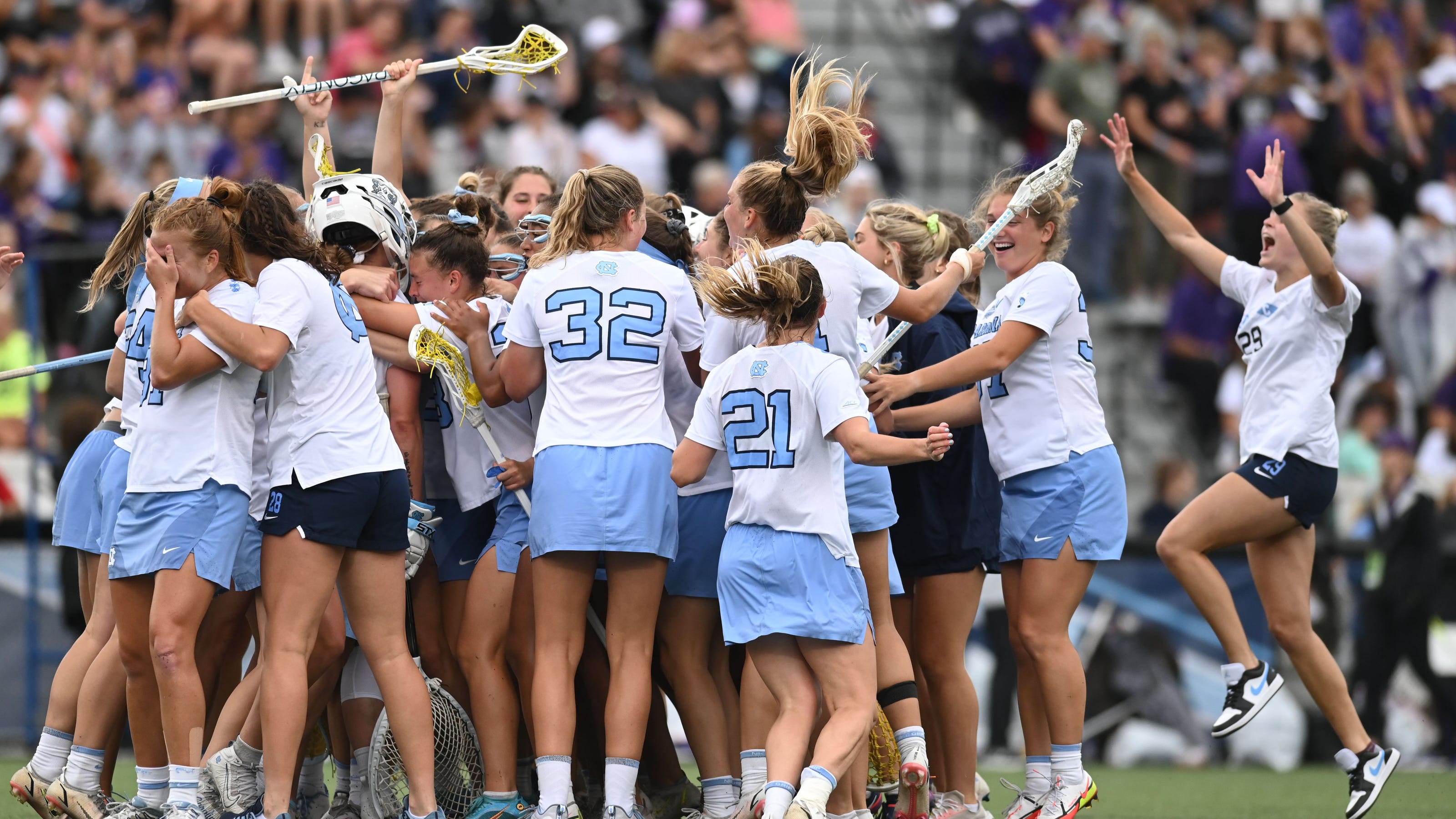 See North Carolina women's lacrosse celebrate comeback win vs. Northwestern in Final Four See North Carolina women's lacrosse celebrate comeback win vs. Northwestern in Final Four