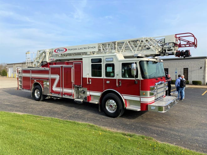 A 2021 Pierce Ascendant 107 PUC Stock demonstration “quint” fire truck will be in use locally.