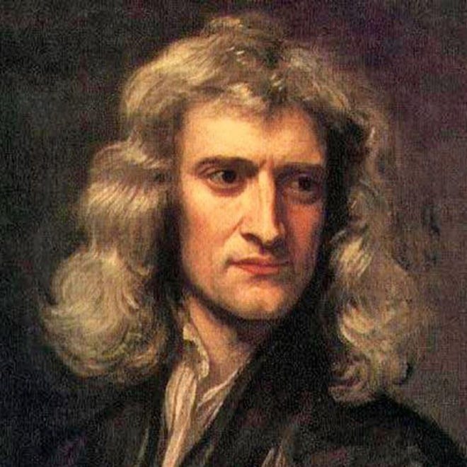 Sir Isaac Newton, key figure in the Age of Reason.