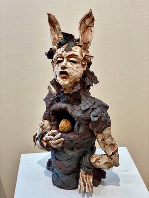 Michael W. High's ceramic piece, “Reliquary of Fate, was the Fred “Fritz” Culler award winner for Best of Show.