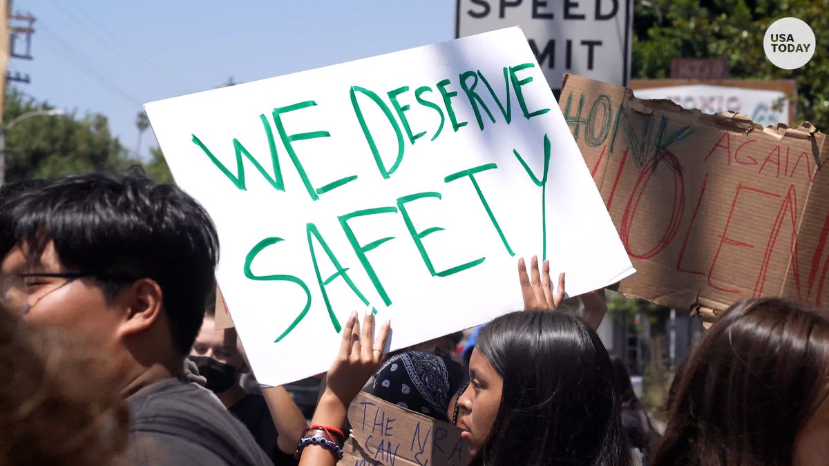 Students stage nationwide walkouts after Texas shooting, protest gun violence
